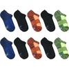 image:imageHanes Boys Moves Socks Breathable Mesh Performance Socks Ankle Crew No Show Moisturewicking 10packOrangeYellow  No Show