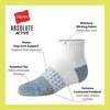 image:imageHanes Boys Socks Ankle Crew amp No Show 6pack Absolute Active Cushioned Sports Socks for Boys Moisturewicking AthleticBlueWhite  Ankle