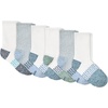 image:imageHanes Boys Socks Ankle Crew amp No Show 6pack Absolute Active Cushioned Sports Socks for Boys Moisturewicking AthleticBlueWhite  Crew
