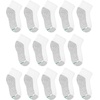 image:imageHanes Boys Socks Pack Double Tough Moisture Wicking Ankle Crew No Show Socks 12 amp 14 Pair PacksWhite  Ankle  14 Pack