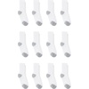 image:imageHanes Boys Socks Pack Double Tough Moisture Wicking Ankle Crew No Show Socks 12 amp 14 Pair PacksWhite  Crew  12 Pack