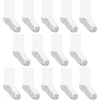 image:imageHanes Boys Socks Pack Double Tough Moisture Wicking Ankle Crew No Show Socks 12 amp 14 Pair PacksWhite  Crew  14 Pack