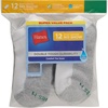 image:imageHanes Boys Socks Pack Double Tough Moisture Wicking Ankle Crew No Show Socks 12 amp 14 Pair PacksWhite  No Show  12 Pack
