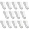 image:imageHanes Boys Socks Pack Double Tough Moisture Wicking Ankle Crew No Show Socks 12 amp 14 Pair PacksWhite  No Show  14 Pack