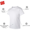 image:imageHanes Boys Undershirt EcoSmart White TShirts for Boys Short Sleeve Shirts 5 or 10 PackWhite  5 Pack