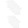 image:imageHanes Boys Undershirt EcoSmart White TShirts for Boys Short Sleeve Shirts 5 or 10 PackWhite