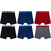 image:imageHanes Boys Underwear Boxer Briefs Pack 6pack Moves Breathable Boxer Briefs for Boys Moisturewicking FlexibleMedium Grey  Royalty Blue  Black  Vintage Car Red  Black  Royalty Blue