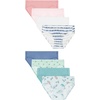 image:imageHanes Girls And Toddler Organic Underwear Brief amp Hipster 8pack Pure Comfort Organic 100 Cotton PantiesBlueStripesPinkWhite