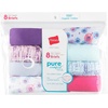 image:imageHanes Girls And Toddler Organic Underwear Brief amp Hipster 8pack Pure Comfort Organic 100 Cotton PantiesBrief  Pink Blue Solids  Patterns