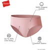 image:imageHanes Girls And Toddler Organic Underwear Brief amp Hipster 8pack Pure Comfort Organic 100 Cotton PantiesBrief  Pink Blue Solids  Patterns
