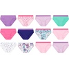 image:imageHanes Girls And Toddlers Underwear Stretch Cotton Panties 12pack Briefs Bikini and Hipsters for GirlsPink  Blue  Lilac  Flowers