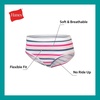 image:imageHanes Girls And Toddlers Underwear Stretch Cotton Panties 12pack Briefs Bikini and Hipsters for GirlsWhite  Purple  Blue  Grey  Floral Print  Dot Print  Tiedye Print