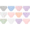 image:imageHanes Girls Hanes Girls 20pack Tagless Cotton Brief PantiesPurple  Pink  Flowers  Hearts  White  Stars  Green