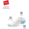 image:imageHanes Girls Socks Cool Comfort Moisturewicking Socks Ankle amp No Show Ez Sort Multi PackWhite  No Show  14 Pack