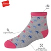 image:imageHanes Girls Socks Fashion Patterned Soft Socks No Show Ankle and Crew 12pair PacksGrayBluePinkLavender  12 Pack