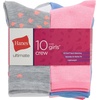 image:imageHanes Girls Socks Fashion Patterned Soft Socks No Show Ankle and Crew 12pair PacksPinkGrayBlueLavender  10 Pack