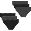 image:imageHanes Girls Underwear Brief and Hipsters 6Pack  Moves Breathable Stretch  XTemp MoistureWicking Girls PantiesBlackGrey