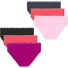 image:imageHanes Girls Underwear Brief and Hipsters 6Pack  Moves Breathable Stretch  XTemp MoistureWicking Girls PantiesPinkBlackGrey