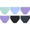 image:imageHanes Girls Underwear Brief and Hipsters 6Pack  Moves Breathable Stretch  XTemp MoistureWicking Girls PantiesPurpleBlueMintBlackGrey