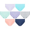 image:imageHanes Girls Underwear Hipsters 7pack Pure Comfort Microfiber Hipster Panties for Girls AssortedAquaPurpleCoralBlue