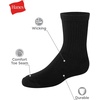 image:imageHanes Kids Uniform Crew Socks Pack 10pack Moisturewicking Cushioned Stretch Kids Socks for SchoolWhite