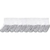 image:imageHanes Kids Uniform Crew Socks Pack 10pack Moisturewicking Cushioned Stretch Kids Socks for SchoolWhiteGrey