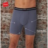 image:imageHanes Mens Perfect Flex Breathable Boxer Brief Underwear Lightweight Luxe Modal Blend Supportive Pouch 1packGrey