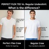 image:imageHanes Mens Perfect Flex Crewneck Tee 1Pack Stay Tucked Fitted Undershirt Slim Fit Tight on Arms White amp BlackWhite