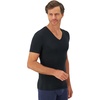 image:imageHanes Mens Perfect Flex VNeck Tee Stay Tucked Undershirt Slim Fit Tight on Arms TShirt White amp BlackBlack
