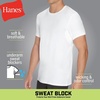 image:imageHanes Mens Sweat Block Undershirt Underarm Sweat Blocking Tee Vneck Or Crewneck White TShirt 3PackWhite