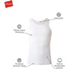 image:imageHanes Mens Tank Undershirt Pack Cotton Tank Undershirt MoistureWicking Breathable White or GreyBlack MultiPackWhite  12 Pack