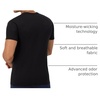 image:imageHanes Mens Ultimate Undershirt ComfortBlend Slim Fit Tees for Men MoistureWickingBlack  4 Pack