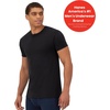 image:imageHanes Mens Ultimate Undershirt ComfortBlend Slim Fit Tees for Men MoistureWickingBlack  4 Pack