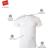 image:imageHanes Mens Ultimate Undershirt ComfortBlend Slim Fit Tees for Men MoistureWickingWhite  4 Pack