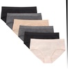 image:imageHanes Tween Girls Underwear Seamless Girls Panties Boyshort amp Hipster Assorted Colors 6PackIvoryBeigeGreyBlack  6 Pack