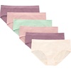 image:imageHanes Tween Girls Underwear Seamless Girls Panties Boyshort amp Hipster Assorted Colors 6PackIvoryMintPinkPlum  6 Pack