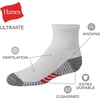image:imageHanes Ultimate Boys Crew Performance Sport Socks 10Pair PacksAnkle  WhiteGrey Bottom  10 Pack