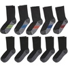 image:imageHanes Ultimate Boys Crew Performance Sport Socks 10Pair PacksBlack