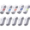 image:imageHanes Ultimate Boys Crew Performance Sport Socks 10Pair PacksNo Show  WhiteGrey Bottom  10 Pack