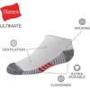 image:imageHanes Ultimate Boys Crew Performance Sport Socks 10Pair PacksNo Show  WhiteGrey Bottom  10 Pack