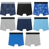 image:imageHanes boys Underwear Boxer Briefs Pack 8pack Cottonstretch Dyed Boys Underwear MoisturewickingBlack  Blue  Navy
