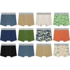image:imageHanes boys Underwear Boxer Briefs Pack 8pack Cottonstretch Dyed Boys Underwear MoisturewickingWalnut  Navy  Orange  Green