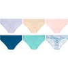 image:imageHanes girls Originals Underwear Stretch Cotton Boyshorts Hipster Bikini Panties 6packBlue  Green  Purple  Beige  Flowers  Pink