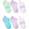 image:imageHanes girls Socks Pack Ankle Crew No Show 6 Pairs Absolute Active Cushioned Ankle Socks for GirlsBlueGreen  Heel Shield
