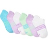 image:imageHanes girls Socks Pack Ankle Crew No Show 6 Pairs Absolute Active Cushioned Ankle Socks for GirlsBlueGreen  Heel Shield