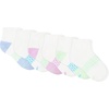 image:imageHanes girls Socks Pack Ankle Crew No Show 6 Pairs Absolute Active Cushioned Ankle Socks for GirlsLavenderWhite  Ankle