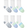 image:imageHanes girls Socks Pack Ankle Crew No Show 6 Pairs Absolute Active Cushioned Ankle Socks for GirlsWhiteGreen  Crew