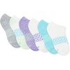 image:imageHanes girls Socks Pack Ankle Crew No Show 6 Pairs Absolute Active Cushioned Ankle Socks for GirlsWhitePurple  No Show