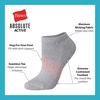 image:imageHanes girls Socks Pack Ankle Crew No Show 6 Pairs Absolute Active Cushioned Ankle Socks for GirlsWhitePurple  No Show