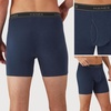 image:imageHanes mens Underwear Boxer Briefs Pack Cool amp Breathable Cotton Moisturewicking Underwear for Men No Ride UpNavyBlack  12 Pack